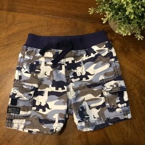 Cargo Dinosaur Camouflage Shorts